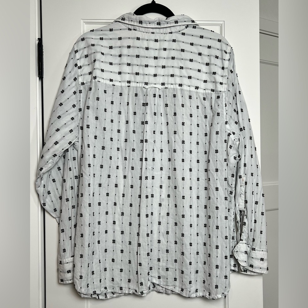 Anthropologie Maeve Long Sleeve Button Down Top (22W) - Picture 5 of 6